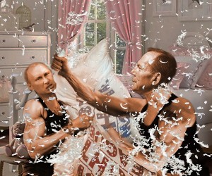 Abbott-Putin Pillow Fight